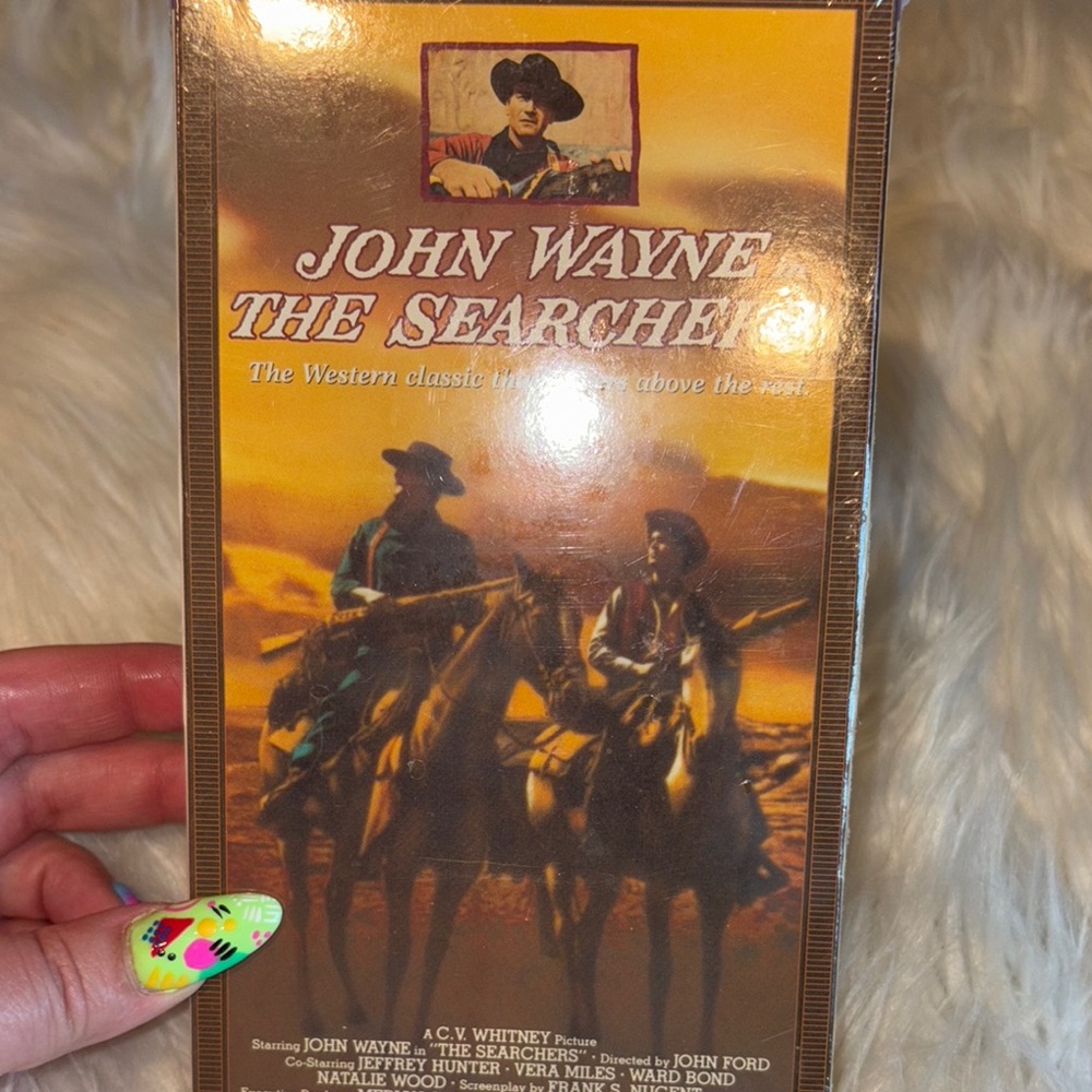 Warner Bros. John Wayne The Searchers VHS - Brown and Gold